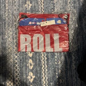 Red Drawstring Bag with 'ROLL TIDE’ Print